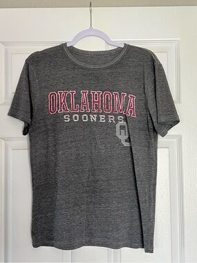 Lightweight gray Oklahoma Sooners cotton t-shirt